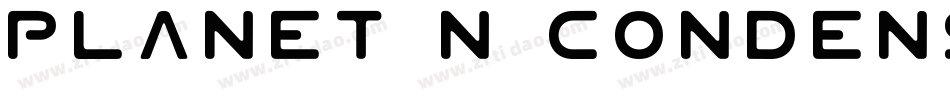 Planet N Condensed字体转换